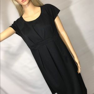 Liz Lange Maternity Black dress SP pleated bodice